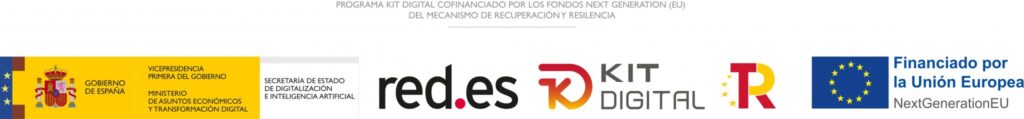 Logotipos del kit digital, red.es y la comunidad europea